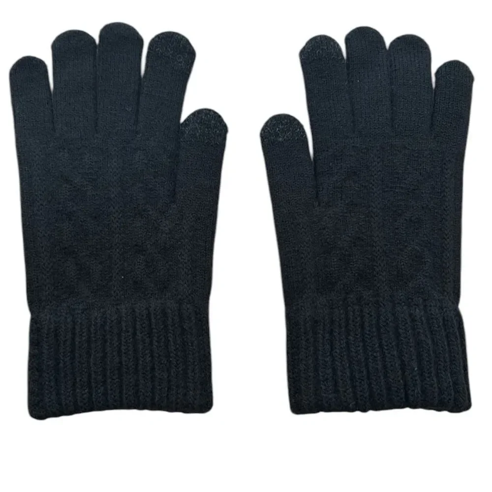 Alpaca blend  dark gray Gloves-super soft and warm